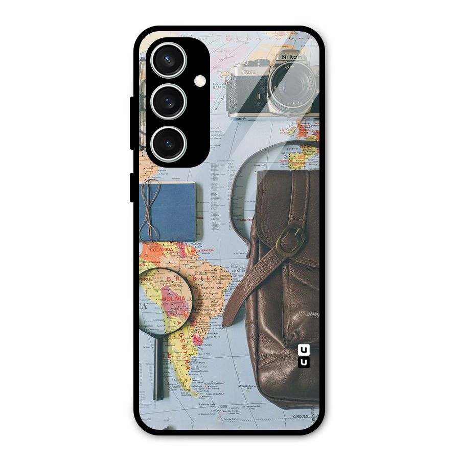 Travel Requisites Glass Back Case for Galaxy S23 FE