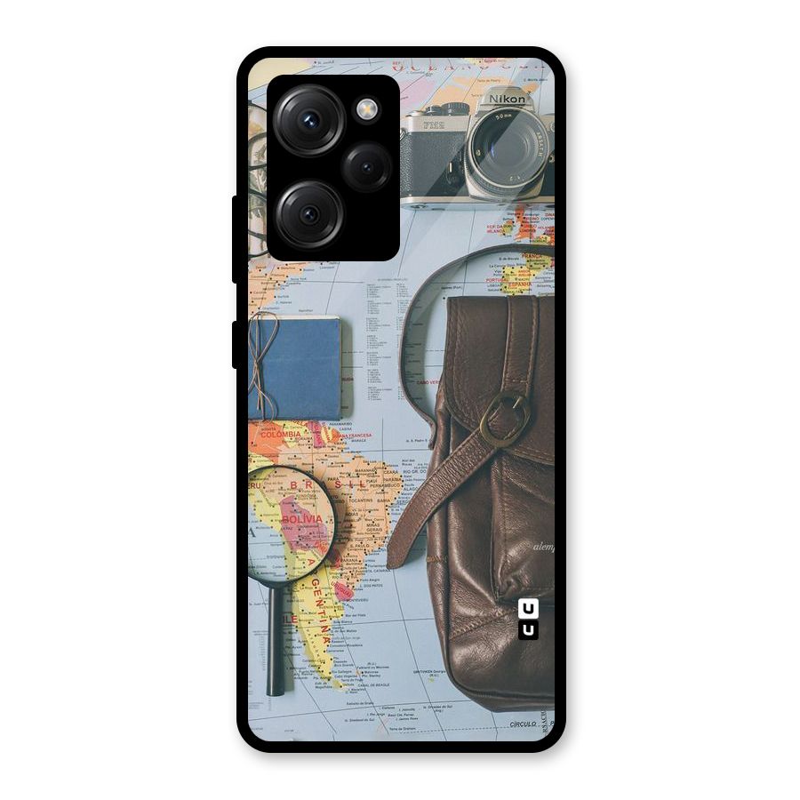 Travel Requisites Glass Back Case for Poco X5 Pro