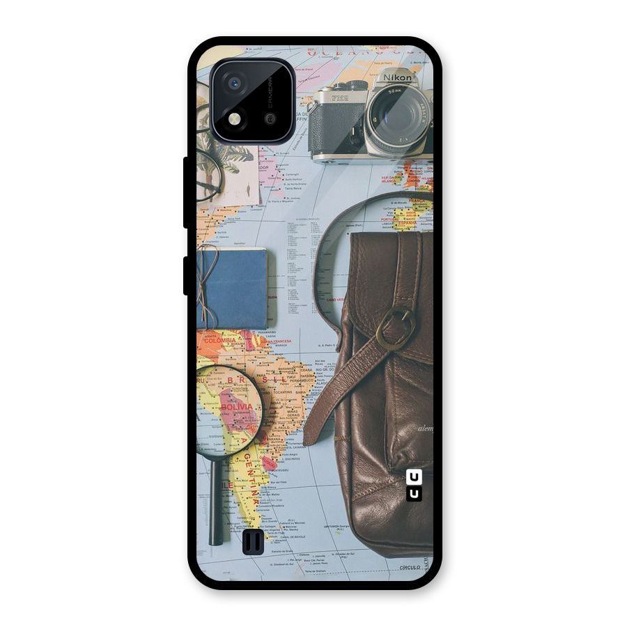 Travel Requisites Glass Back Case for Realme C11 2021
