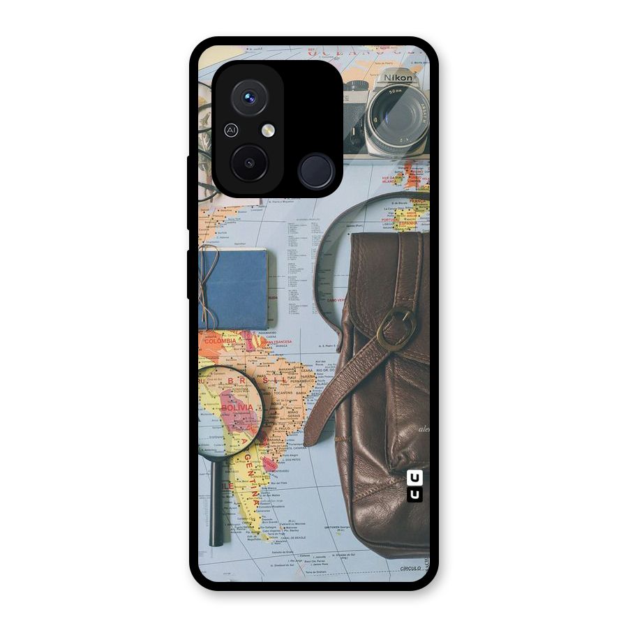 Travel Requisites Glass Back Case for Redmi 12C