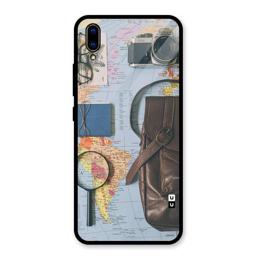 Travel Requisites Glass Back Case for Vivo V11 Pro