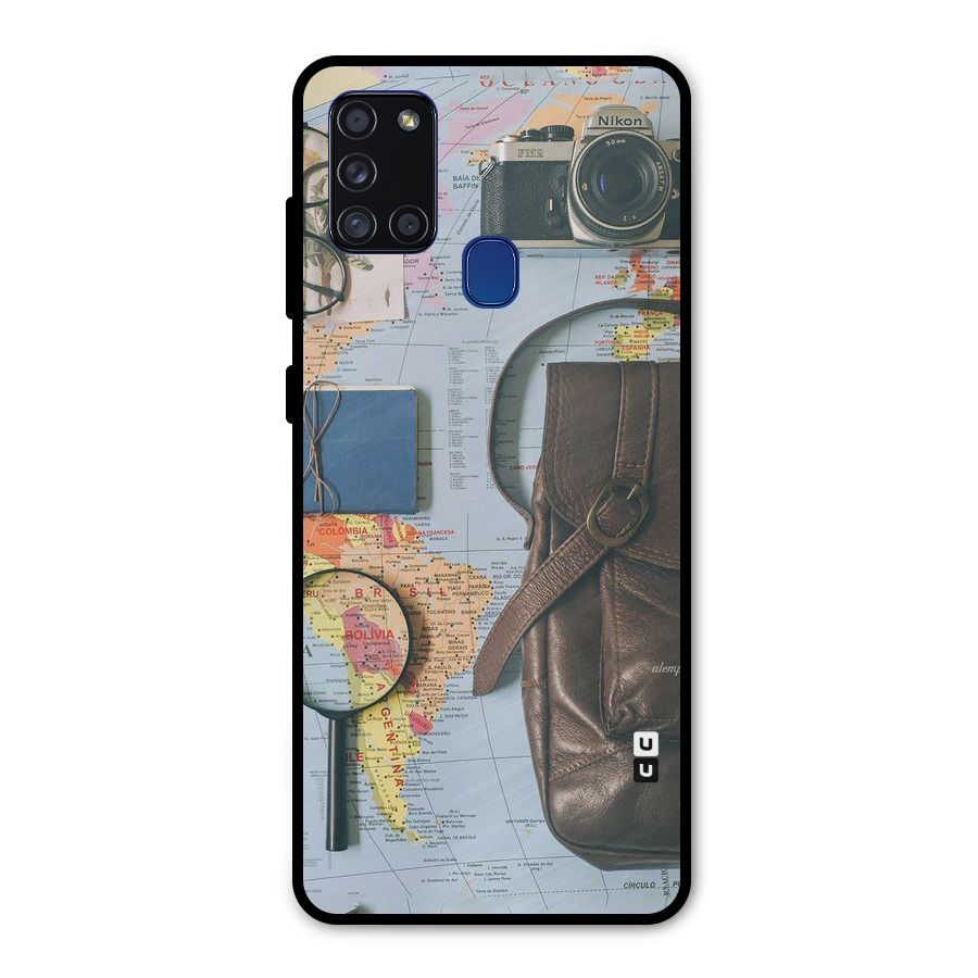 Travel Requisites Metal Back Case for Galaxy A21s