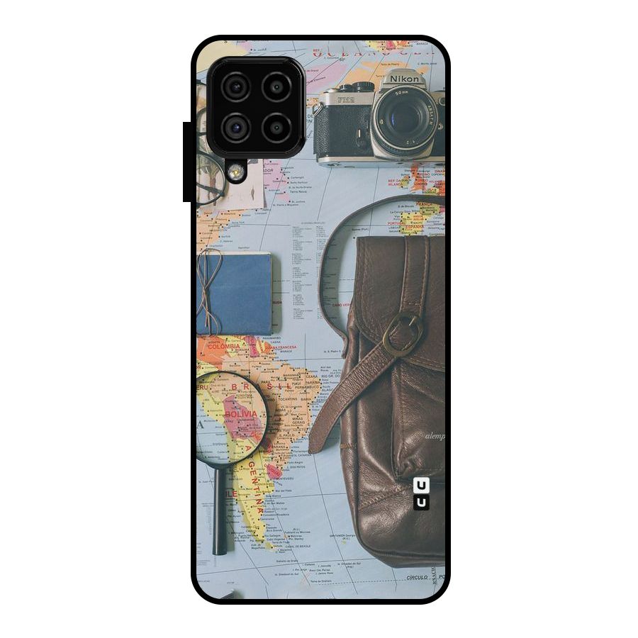 Travel Requisites Metal Back Case for Galaxy A22 4G