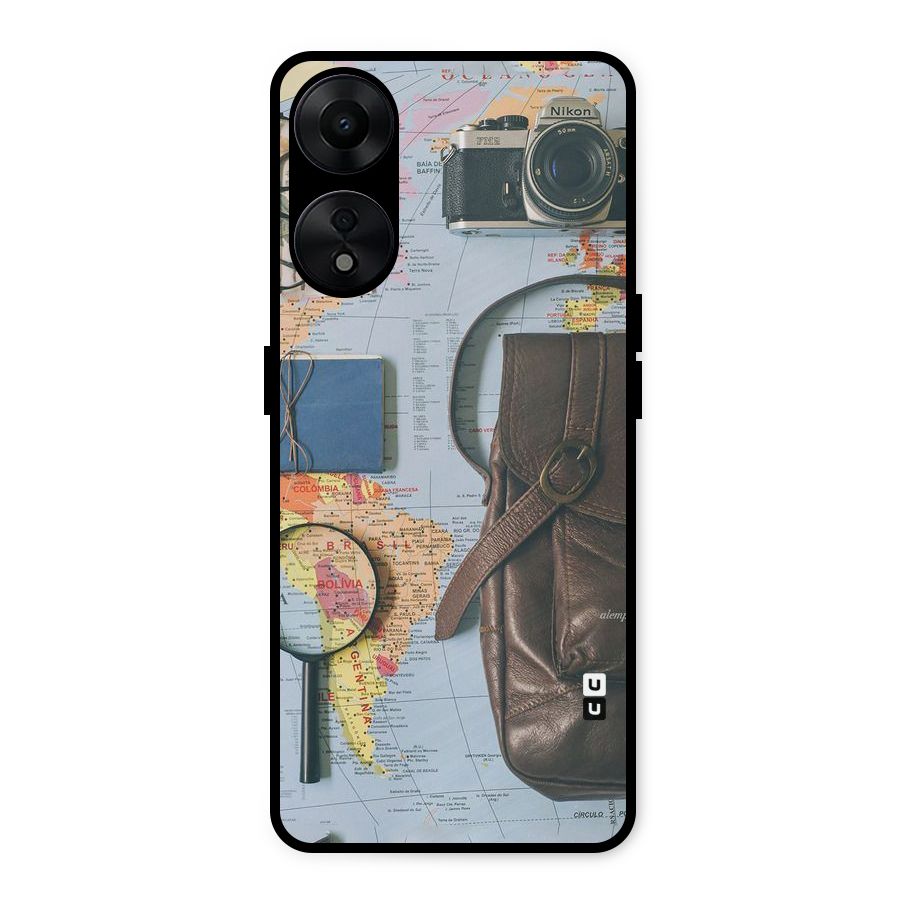 Travel Requisites Metal Back Case for Oppo A78 5G