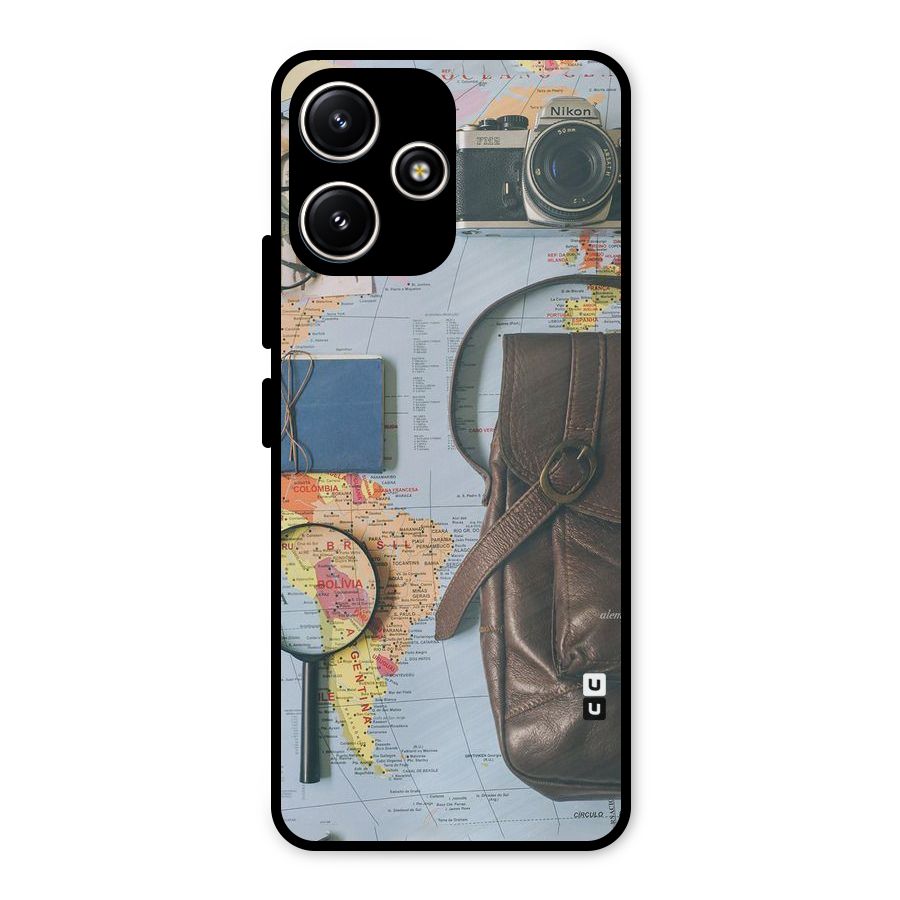 Travel Requisites Metal Back Case for Poco M6 Pro