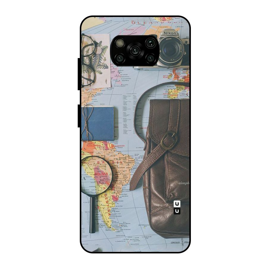 Travel Requisites Metal Back Case for Poco X3