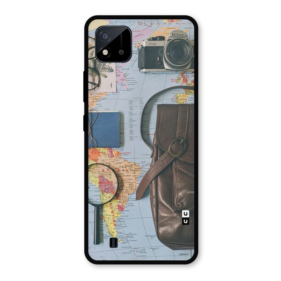 Travel Requisites Metal Back Case for Realme C11 2021