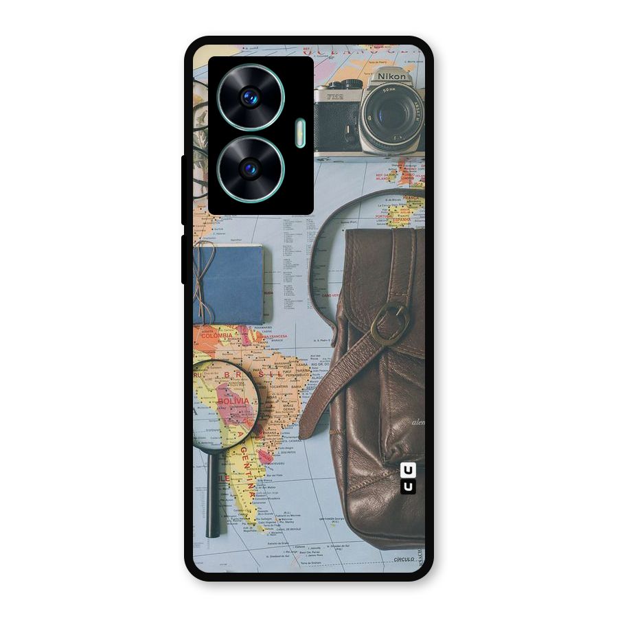 Travel Requisites Metal Back Case for Realme C55