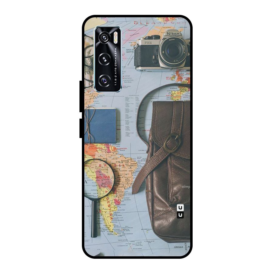 Travel Requisites Metal Back Case for Vivo V20 SE