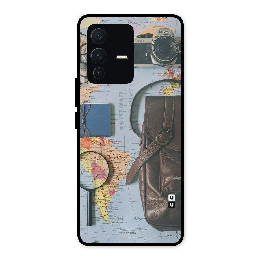 Travel Requisites Metal Back Case for Vivo V23 5G