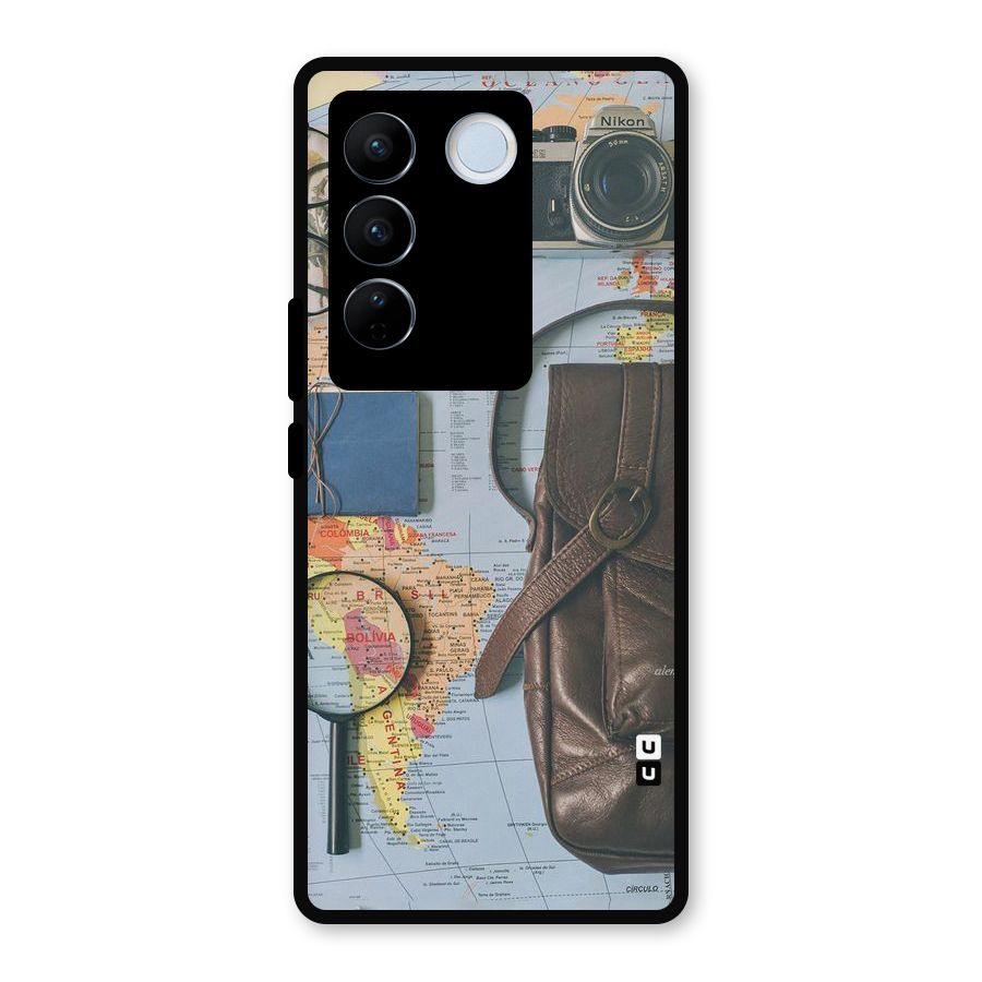 Travel Requisites Metal Back Case for Vivo V27 Pro