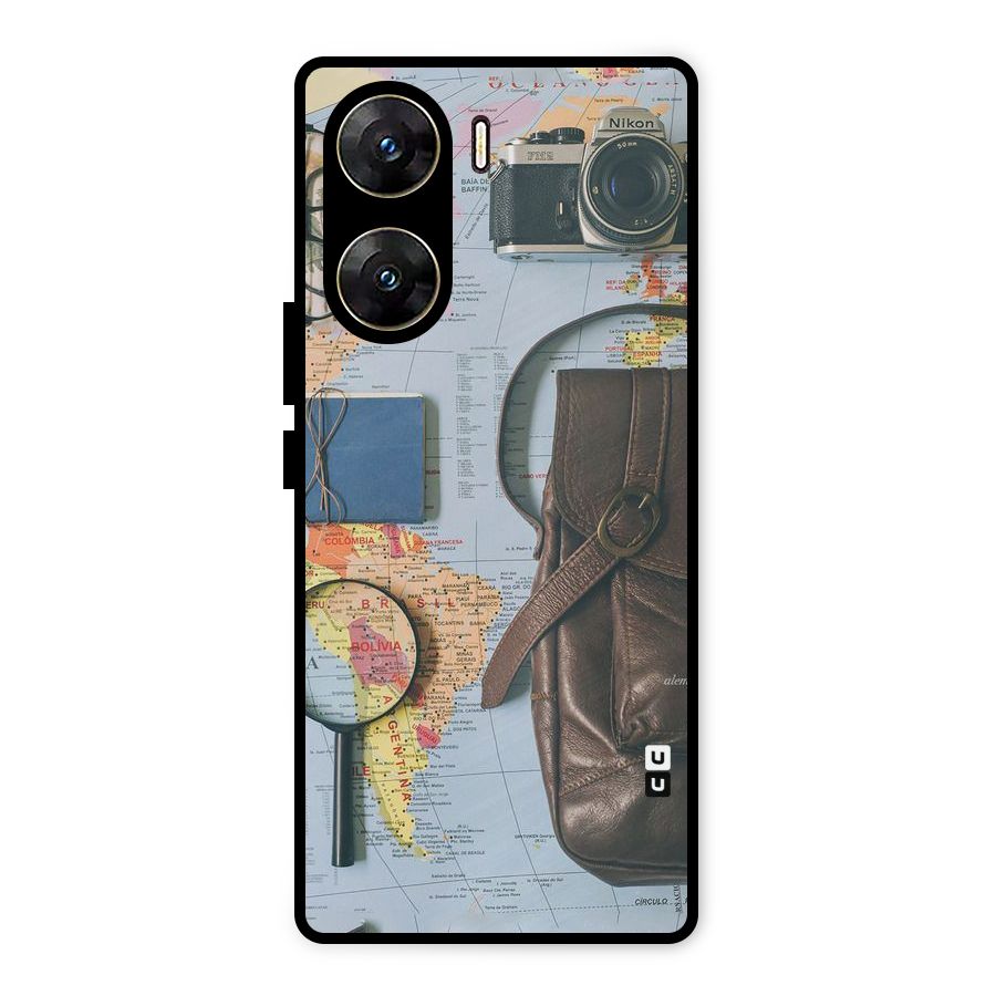 Travel Requisites Metal Back Case for Vivo V29e