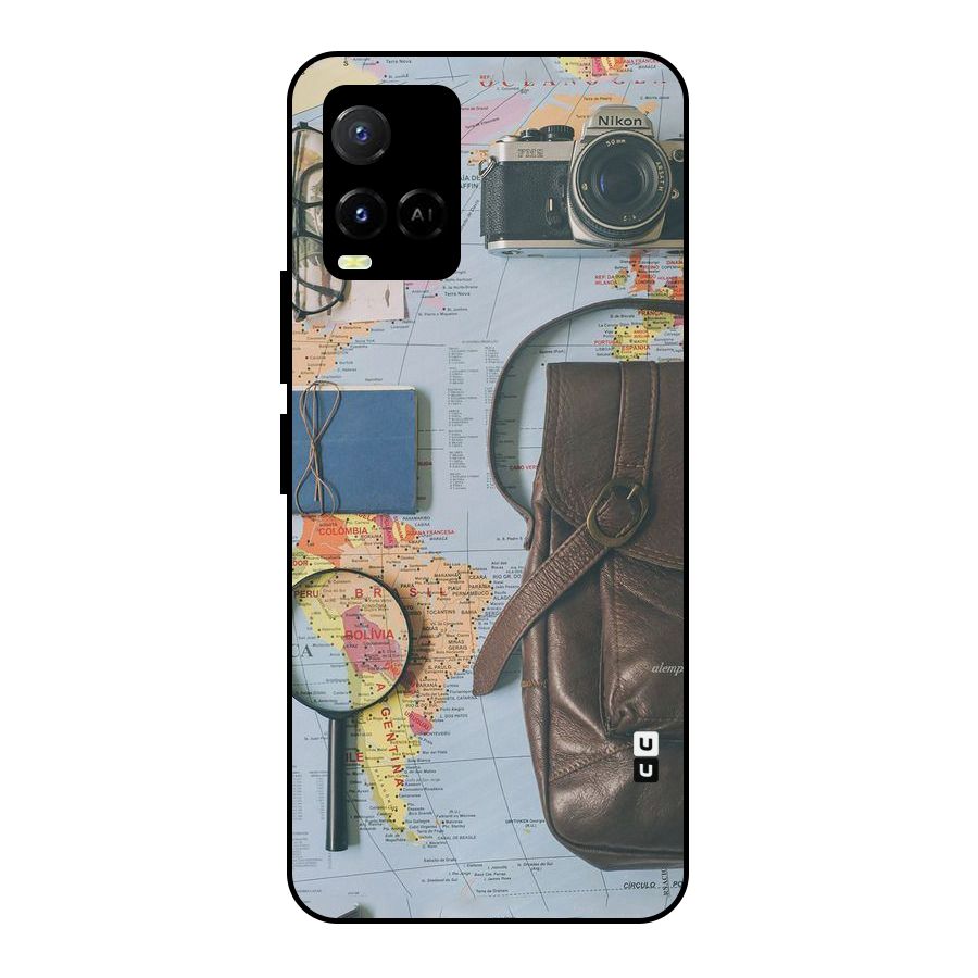 Travel Requisites Metal Back Case for Vivo Y21A