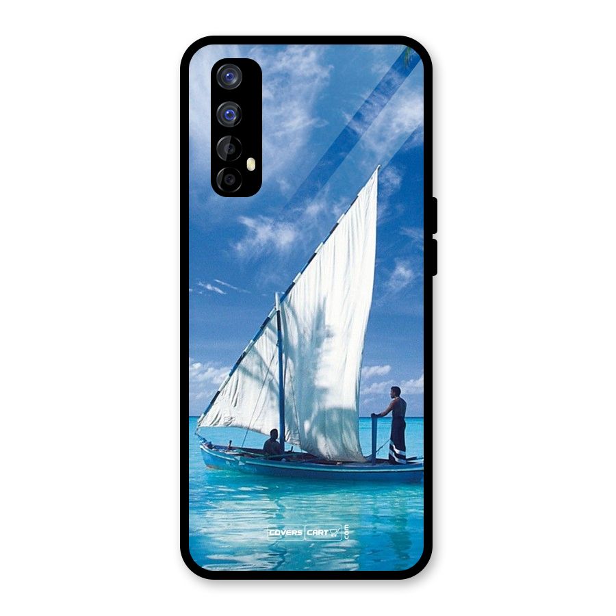 Travel Ship Glass Back Case for Realme Narzo 20 Pro