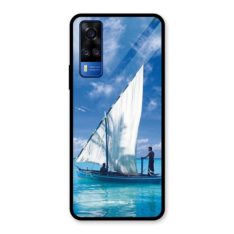 Travel Ship Glass Back Case for Vivo Y31
