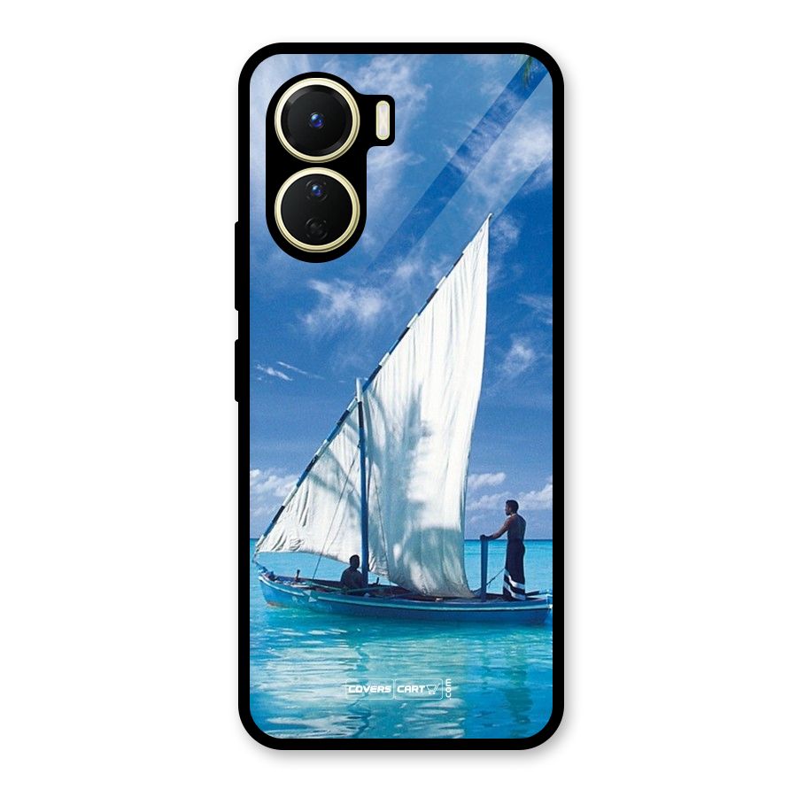 Travel Ship Glass Back Case for Vivo Y56