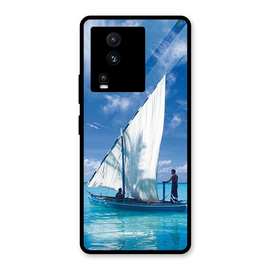 Travel Ship Glass Back Case for Vivo iQOO Neo 7 Pro