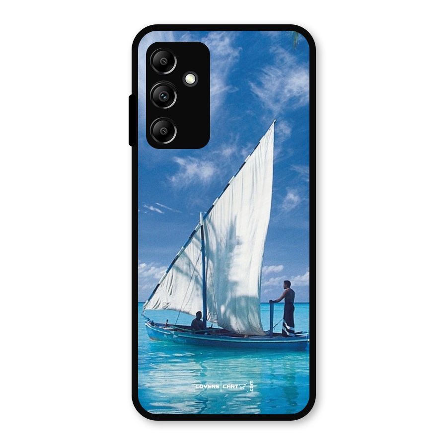 Travel Ship Metal Back Case for Galaxy A14 5G