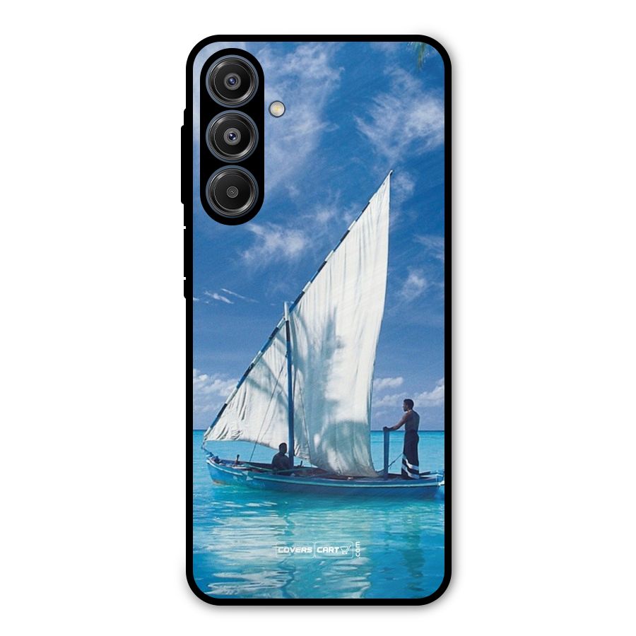 Travel Ship Metal Back Case for Galaxy A16 5G
