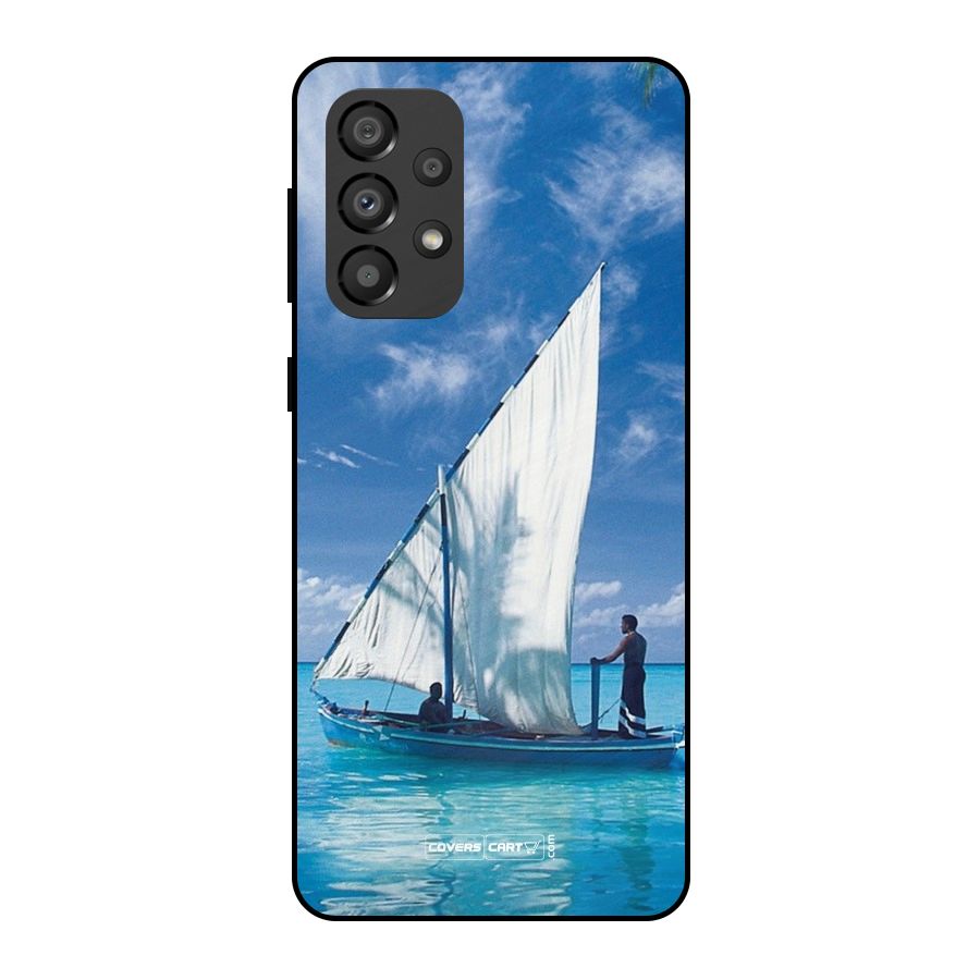 Travel Ship Metal Back Case for Galaxy A33 5G