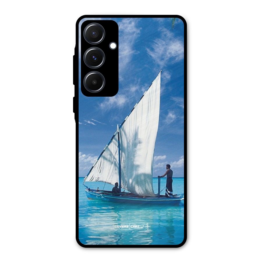 Travel Ship Metal Back Case for Galaxy A55