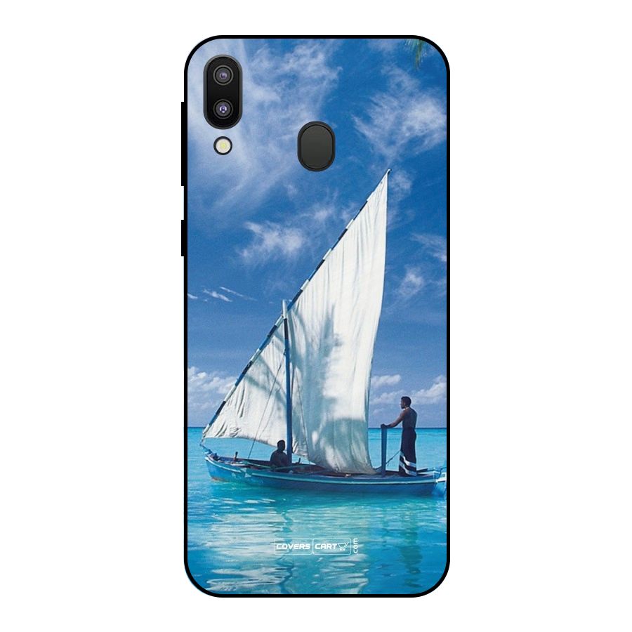 Travel Ship Metal Back Case for Galaxy M20