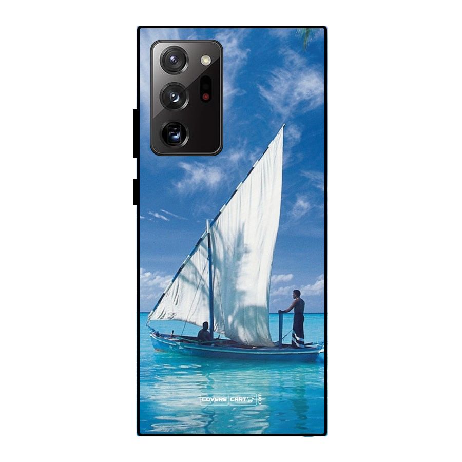 Travel Ship Metal Back Case for Galaxy Note 20 Ultra