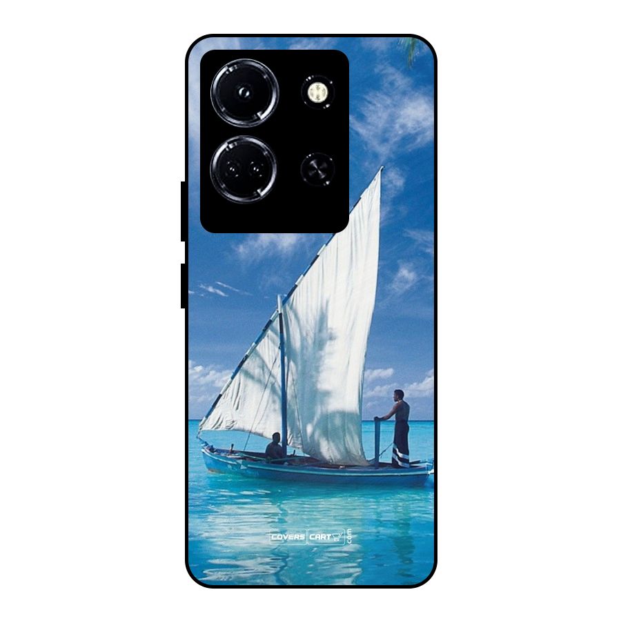Travel Ship Metal Back Case for Infinix Note 30 5G