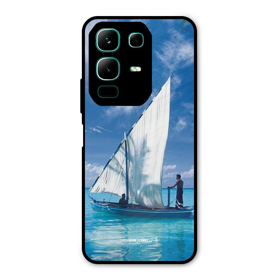 Travel Ship Metal Back Case for Infinix Note 50x