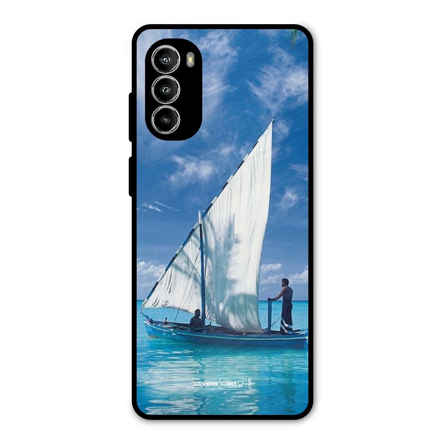 Travel Ship Metal Back Case for Moto G52