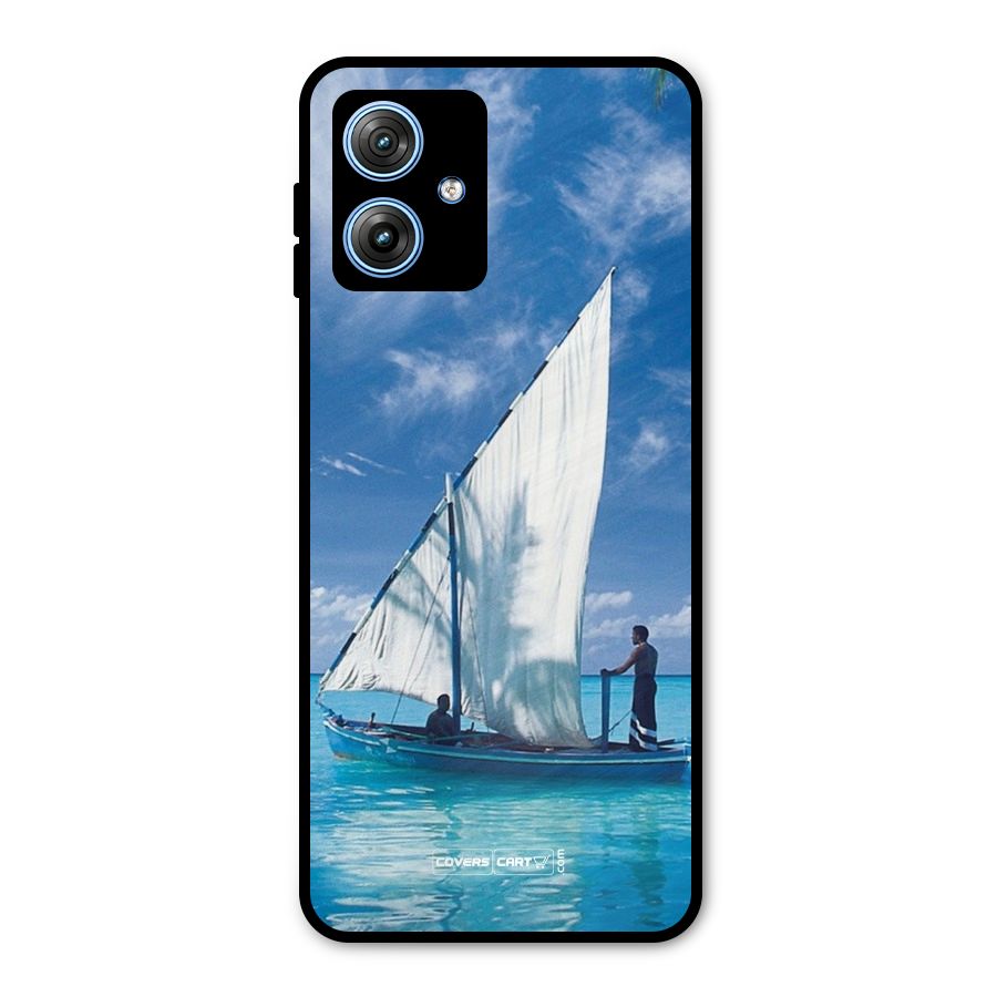 Travel Ship Metal Back Case for Moto G54