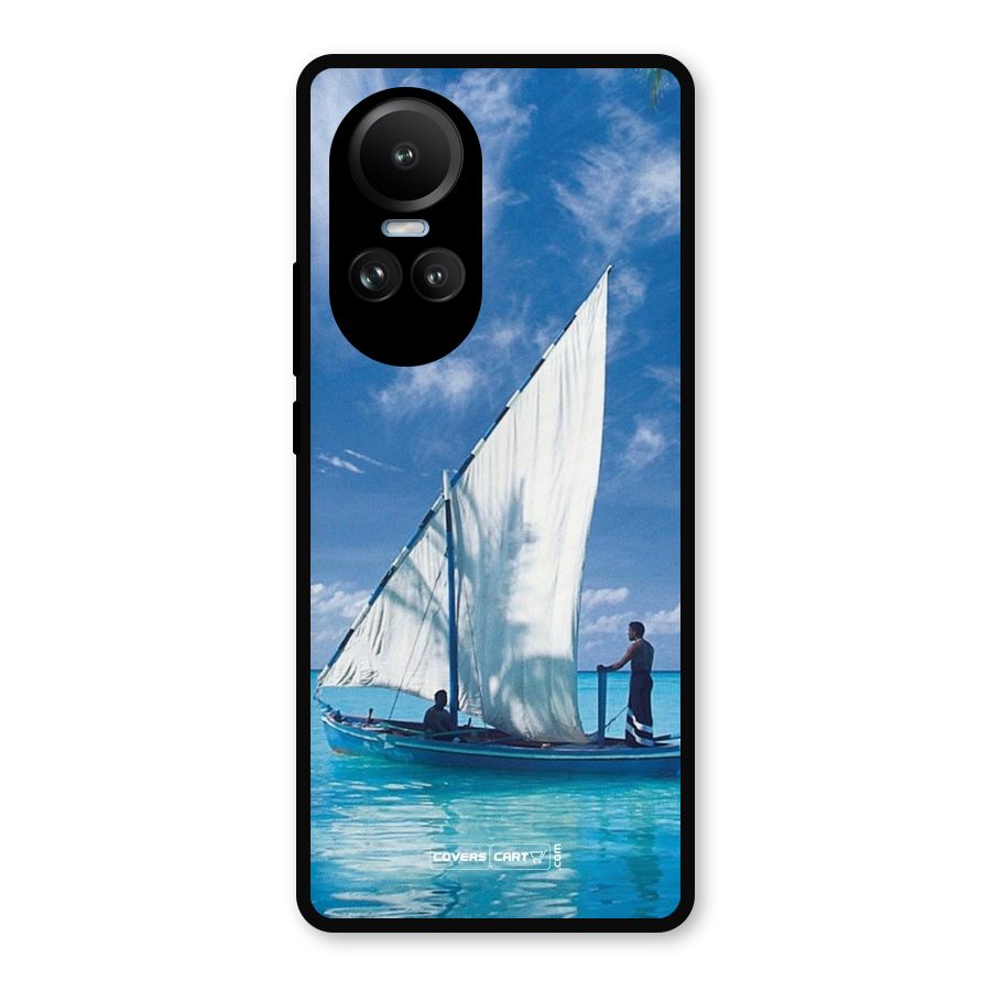 Travel Ship Metal Back Case for Oppo Reno10