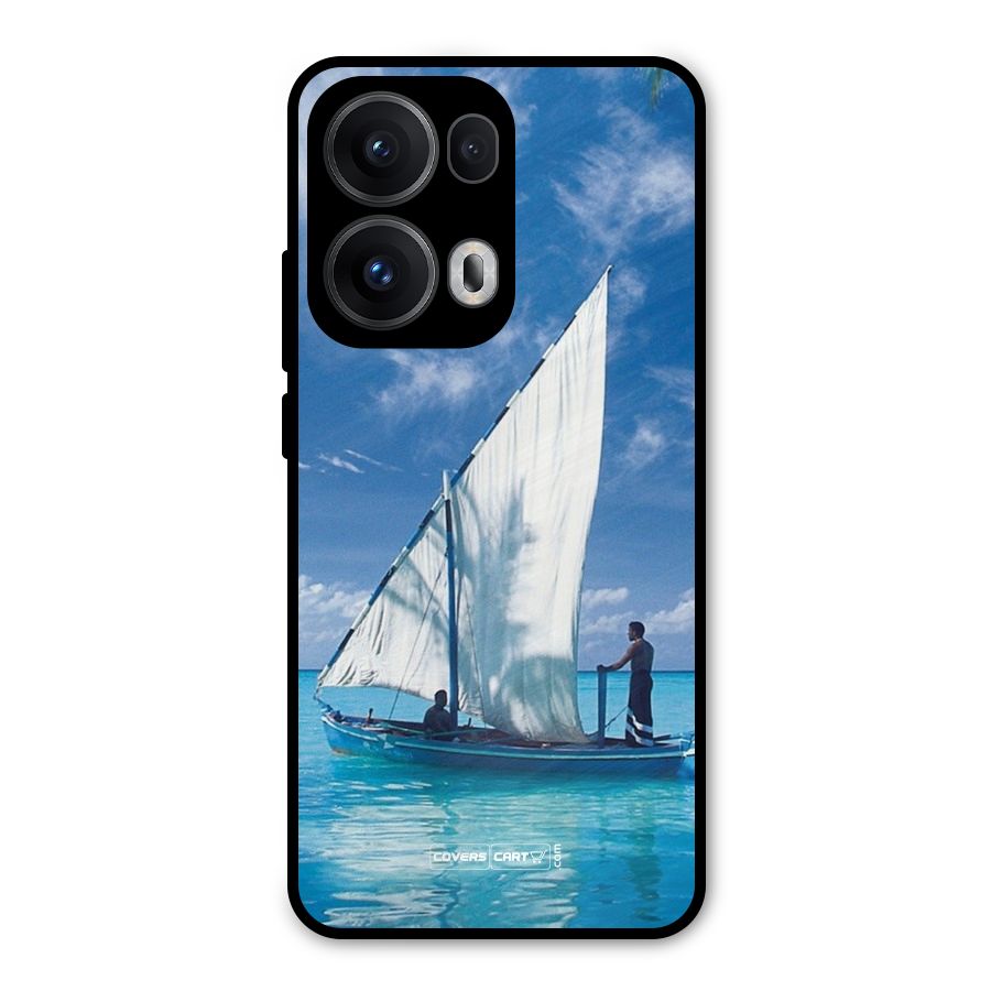 Travel Ship Metal Back Case for Oppo Reno13 Pro