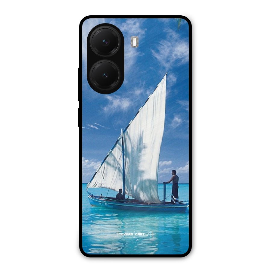 Travel Ship Metal Back Case for Poco X7 Pro