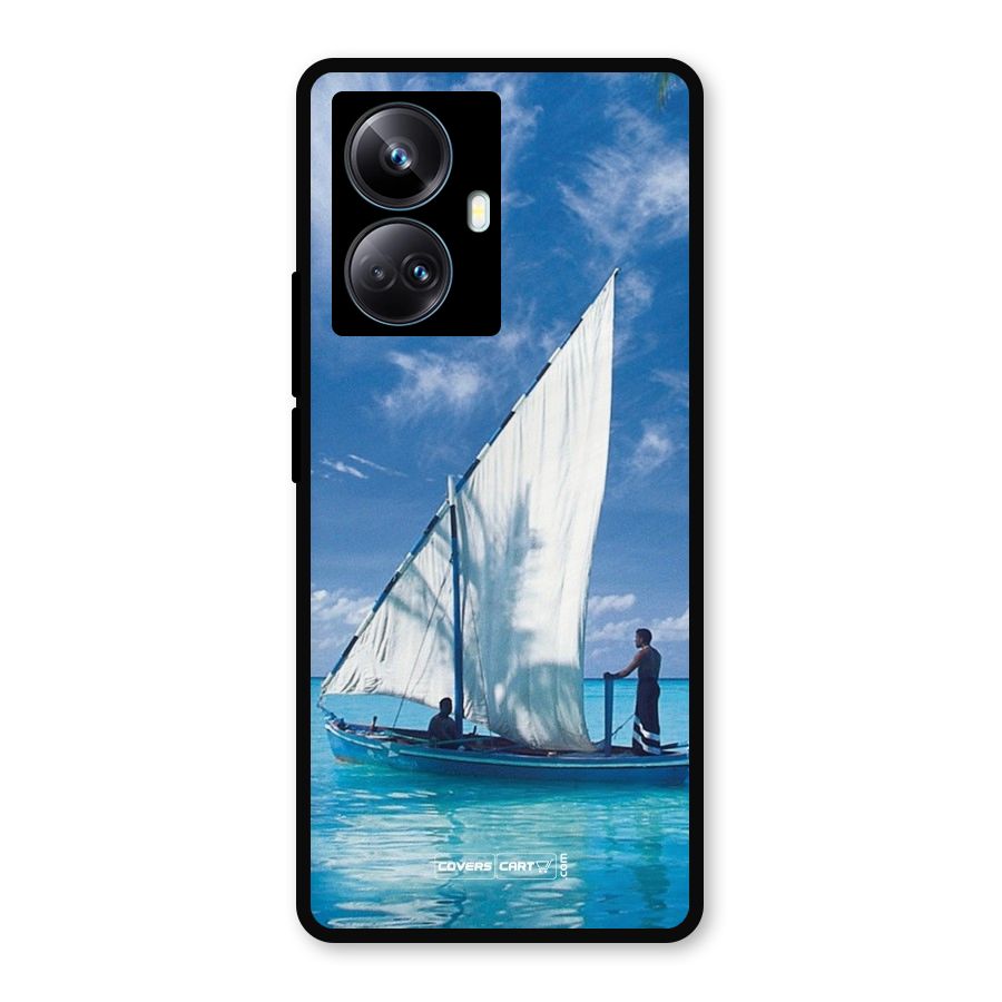 Travel Ship Metal Back Case for Realme 10 Pro Plus