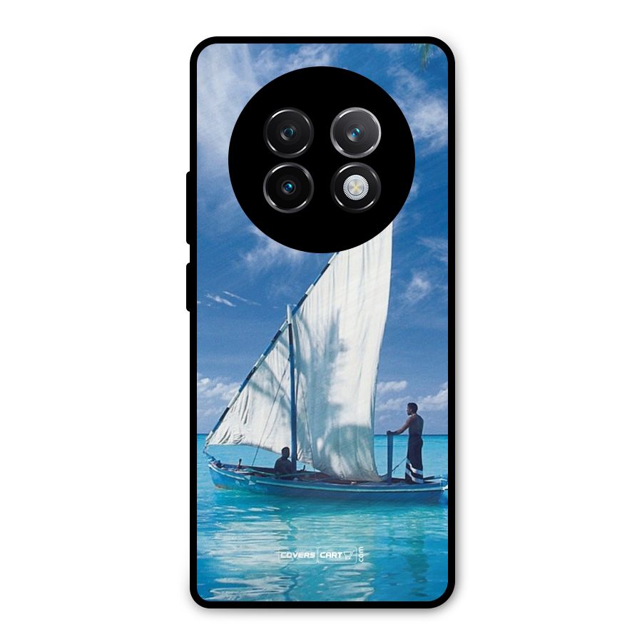 Travel Ship Metal Back Case for Realme 13 Plus