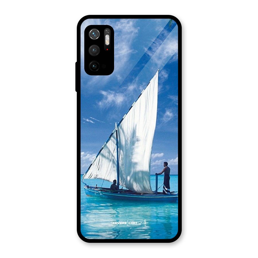 Travel Ship Metal Back Case for Redmi Note 10T 5G