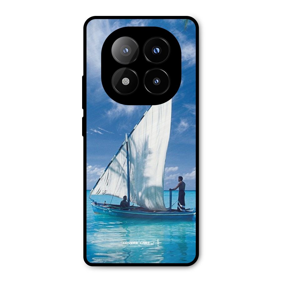 Travel Ship Metal Back Case for Redmi Note 14 Pro Plus 5G