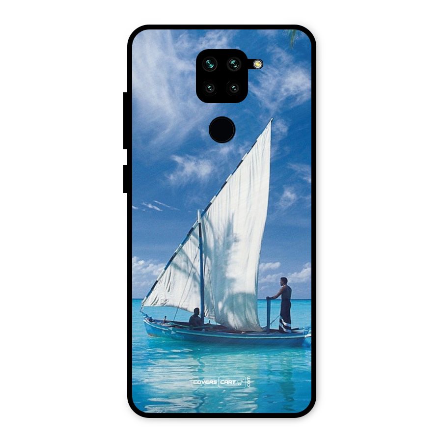 Travel Ship Metal Back Case for Redmi Note 9