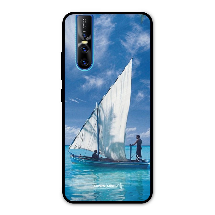 Travel Ship Metal Back Case for Vivo V15 Pro