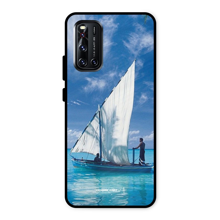 Travel Ship Metal Back Case for Vivo V19