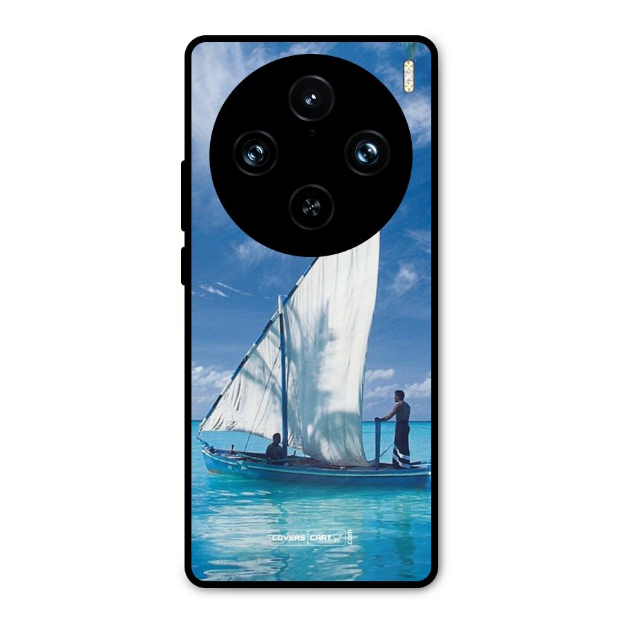Travel Ship Metal Back Case for Vivo X100 Pro