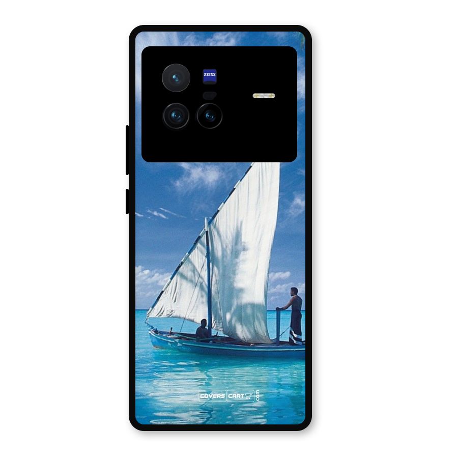 Travel Ship Metal Back Case for Vivo X80