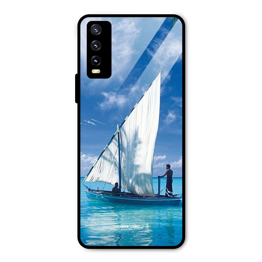 Travel Ship Metal Back Case for Vivo Y20