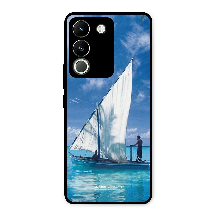 Travel Ship Metal Back Case for Vivo Y200