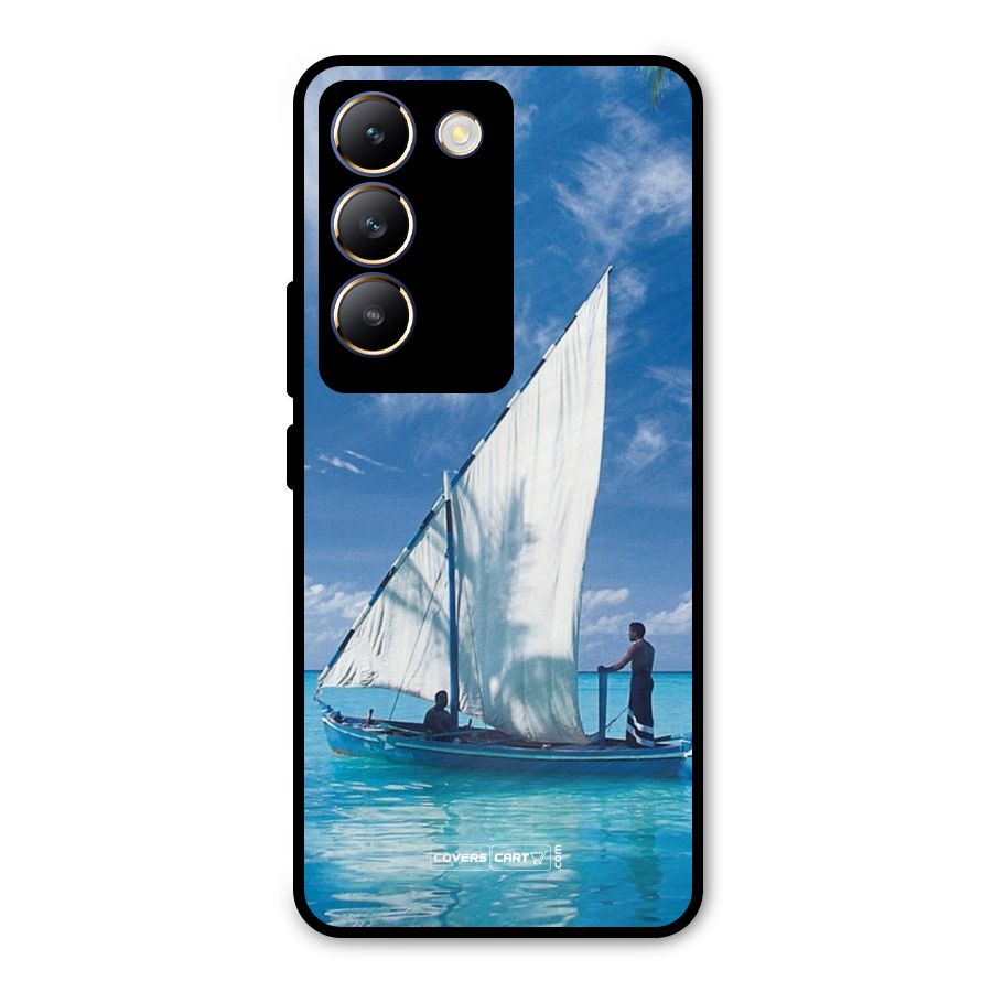 Travel Ship Metal Back Case for Vivo Y200e