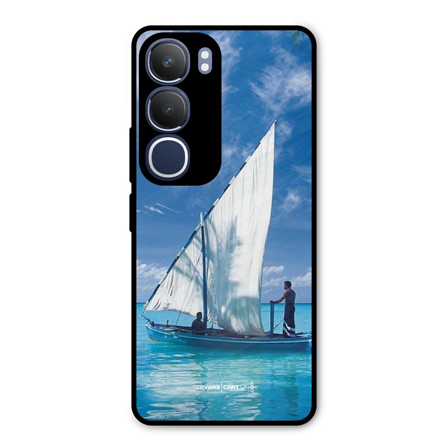 Travel Ship Metal Back Case for Vivo Y29
