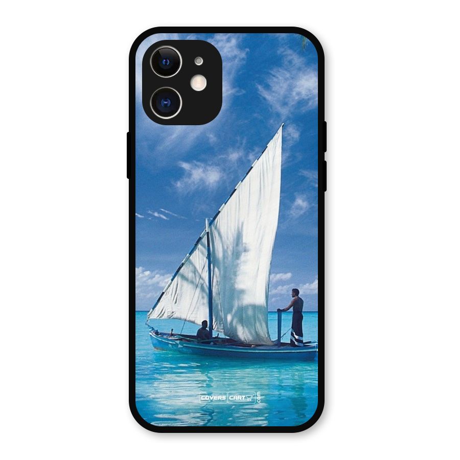 Travel Ship Metal Back Case for iPhone 12