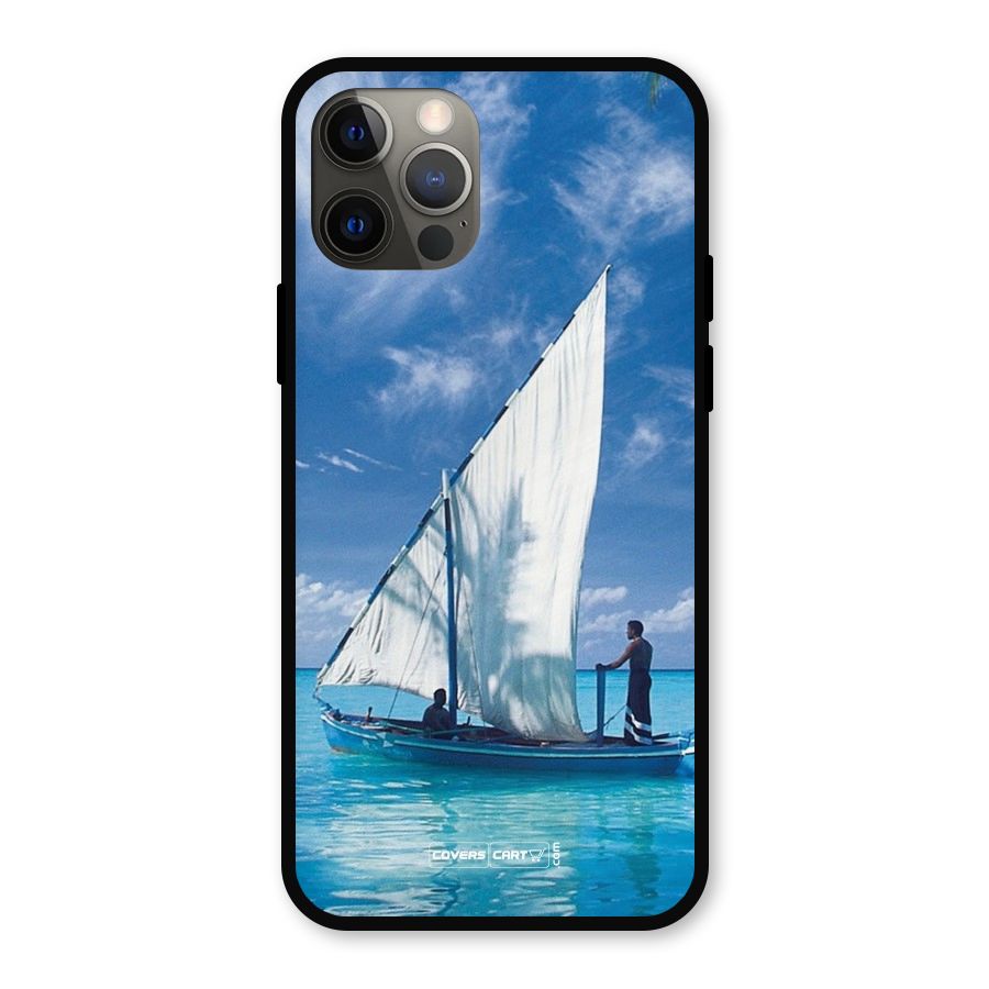 Travel Ship Metal Back Case for iPhone 12 Pro