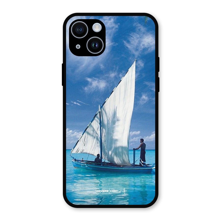 Travel Ship Metal Back Case for iPhone 14